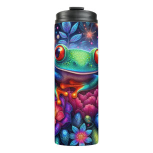 Garrafa Térmica Sapo Floral Neon Botânico