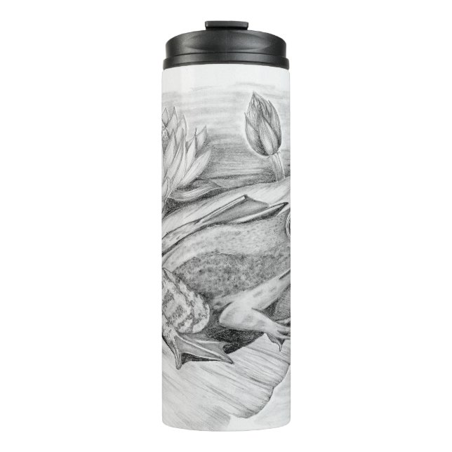 Garrafa Térmica Sapo no Tumbler térmico do Lilypad (Frente)