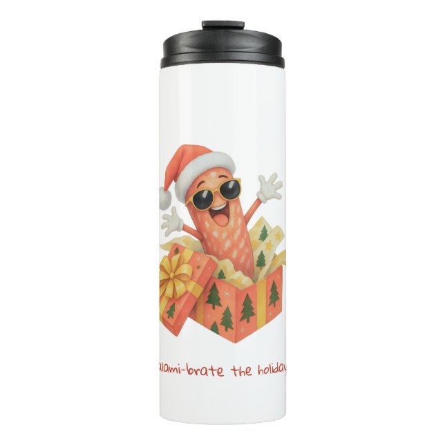 Garrafa Térmica saúdam o Natal com salame! (Frente)