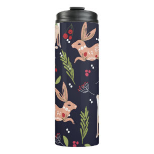 Garrafa Térmica Scandinavian Folart Bunny Impressão