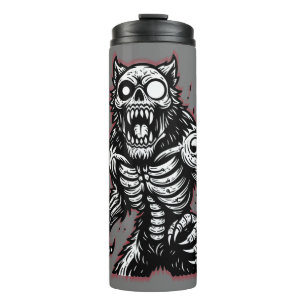 Garrafa Térmica Scary Halloween Zombie Werewolf