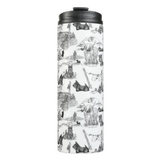 Garrafa Térmica SCOTTISH Terrier Black Toile