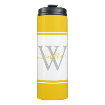 Script Monograma Moderno Amarelo