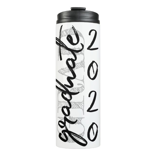 Garrafa Térmica Script Preto do formando | Manutenção Clássica com (Frente)