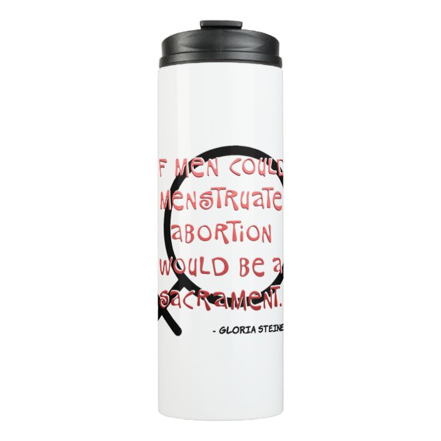 Garrafa Térmica Se Os Homens Pudessem Menstruar (Frente)