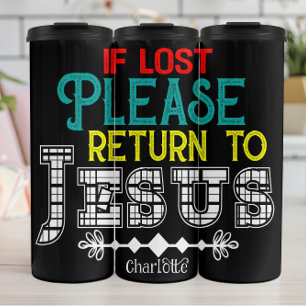 Garrafa Térmica Se Perdido Por Favor Devolva Jesus