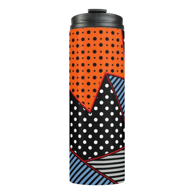 Garrafa Térmica seamless creative pattern with geometric compositi (Frente)