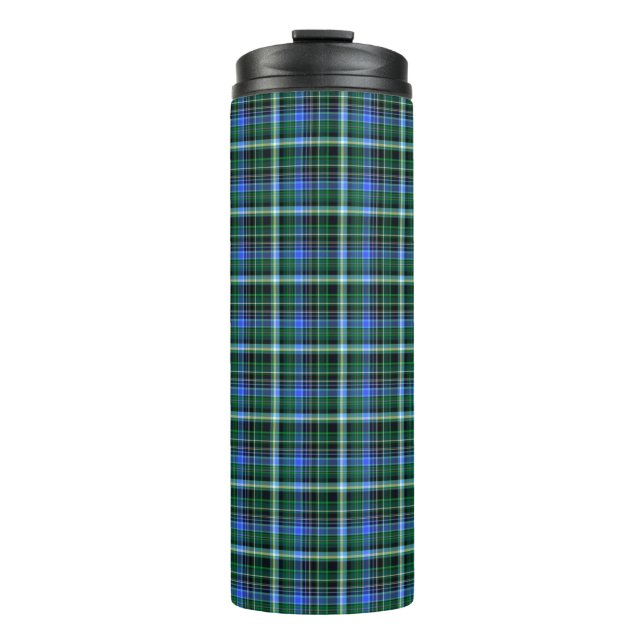 Garrafa Térmica Seamless plaid pattern. Fabric pattern. Texturebac (Frente)
