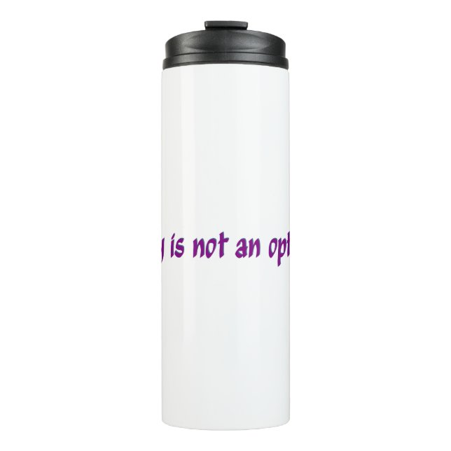 Garrafa Térmica Seco não é uma opção a rosa escuro (Frente)