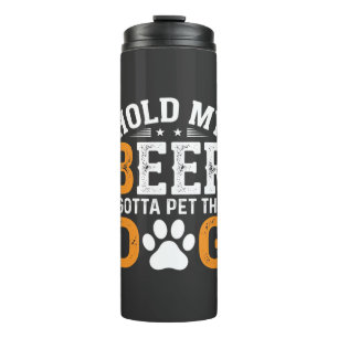 Garrafa Térmica Segure Minha Cerveja Amante de Cachorro