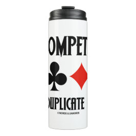 Garrafa Térmica Seja Competitivo Jogar Suportes De Placa Bridge Du