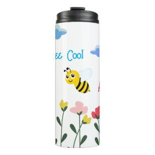 Garrafa Térmica Seja Legal Nome de Bee Cute Personalizado