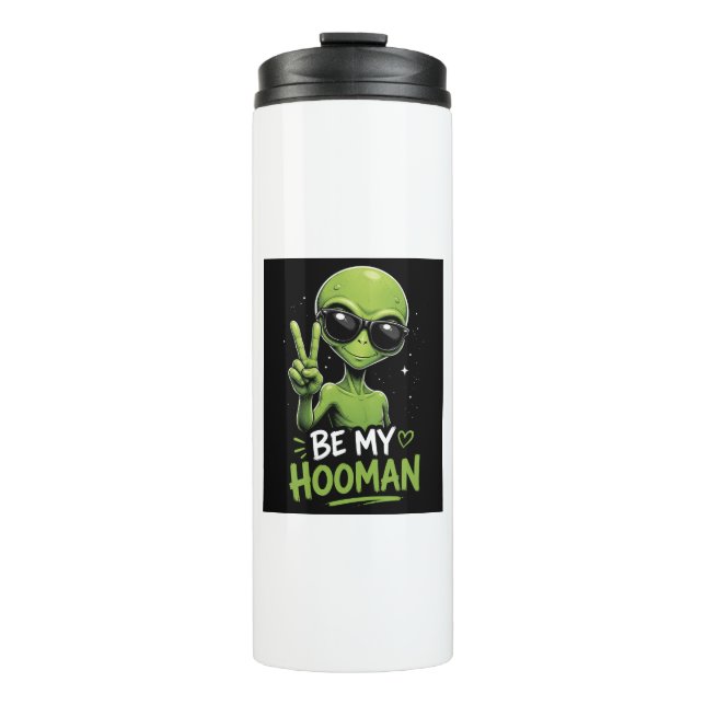 Garrafa Térmica Seja Meu Hooman 👽 (Frente)