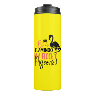 Garrafa Térmica Seja um Flamingo em um Bando de Pombos-27308