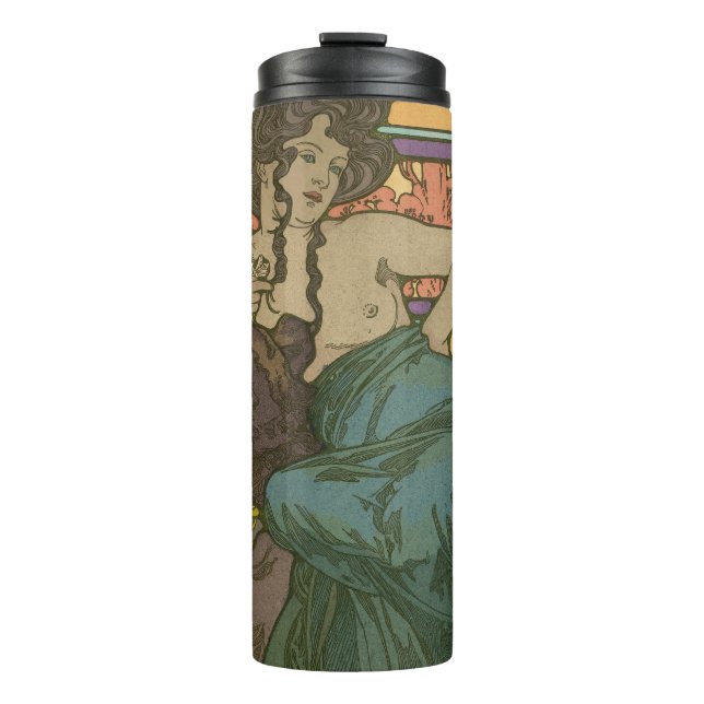 Garrafa Térmica Sem título por Alphonse Mucha (1902) (Frente)