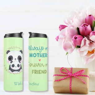 Garrafa Térmica Sempre a minha mãe - Mãe de Panda e Green de Bebê