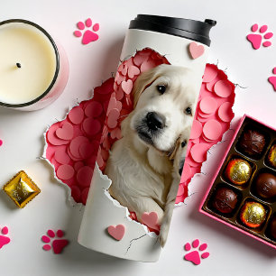 Garrafa Térmica Sempre minha mãe Mãe de cachorro e bebê personaliz