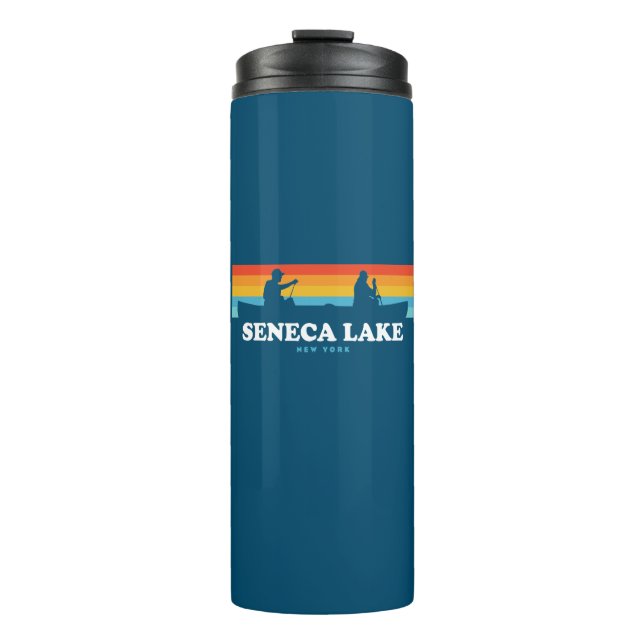 Garrafa Térmica Seneca Lake New York Canoe (Frente)