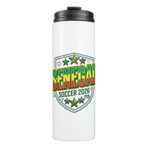Garrafa Térmica Senegal Futebol 2026 Futebol Negrito Tipografia Pa
