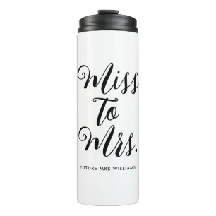 Garrafa Térmica Senhorita ao Chá de panela da Sra. Modern