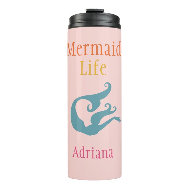 Garrafa Térmica Sereia Personalizada LIfe Tumbler Térmico (Frente)