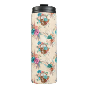 Garrafa Térmica Série Boho Caveira Design 3
