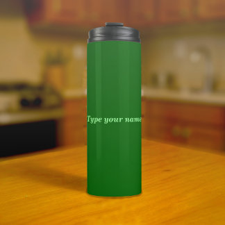 Garrafa Térmica Seu Nome no Tumbler Verde