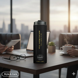 Garrafa Térmica Seu Texto Personalizado no Logotipo Tumbler Térmic