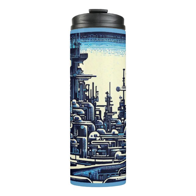 Garrafa Térmica SF Füturística - Corte 4 (Frente)