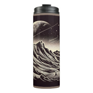 Garrafa Térmica SF Mars Landscape Woodcut 3