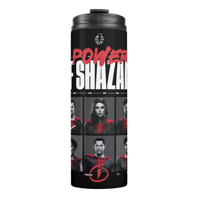 Garrafa Térmica SHAZAM! Fury of the Gods | Poder do grupo SHAZAM (Frente)