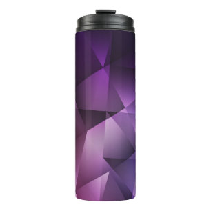 Garrafa Térmica Shimmer Poligonal Cor-de-Rosa Escuro