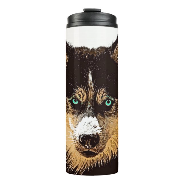 Garrafa Térmica Siberian Husky Thermal Tumbler (Frente)