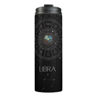 Garrafa Térmica Signo Zodiacal de Libra Constelação Celestial Míst