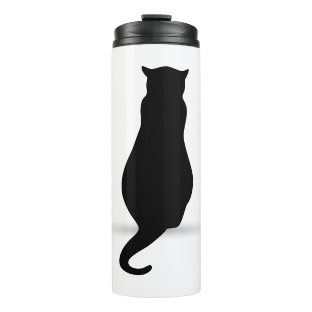 Garrafa Térmica Silhuetas de silhuetas de gato (Frente)