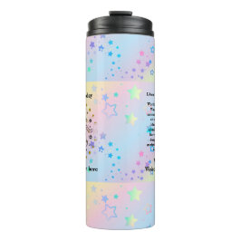 Garrafa Térmica Símbolo de Astrologia Libra Aniversário, Set 23-Ou