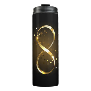Garrafa Térmica Símbolo Infinity do ouro