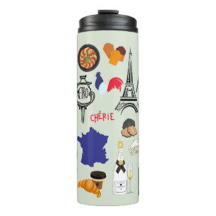 Garrafa Térmica Símbolos da França