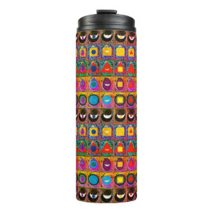 Garrafa Térmica Símbolos Elementares Meditação de Padrões Tattva