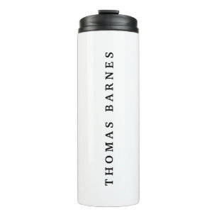 Garrafa Térmica Simples branco clássico Elegante