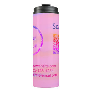 Garrafa Térmica Simples código q r adicionar logotipo nome de códi