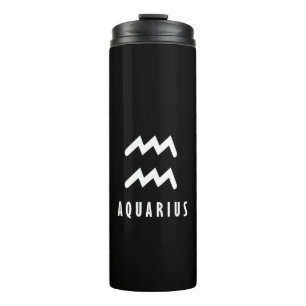 Garrafa Térmica sinal de Aquarius Zodiac