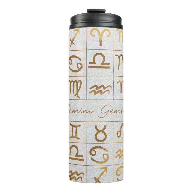 Garrafa Térmica Sinal Zodiac Cute/Gemini (Frente)