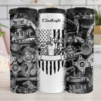 Garrafa Térmica Sinalizador Americano Mecânico de Paz Sinal