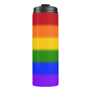 Garrafa Térmica Sinalizador de Orgulho gay do Rainbow