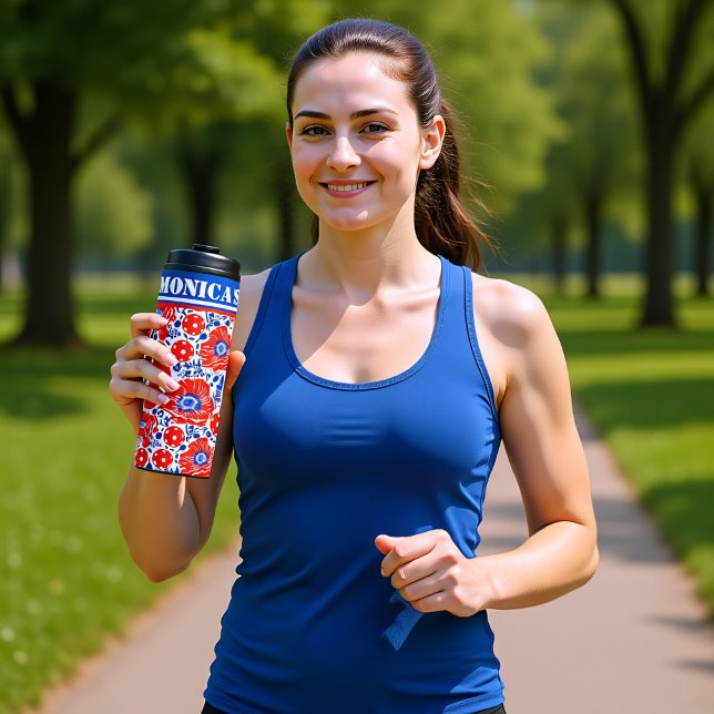 Garrafa Térmica Sipper de Pickleball, texto personalizado (Pickleball Sipper, custom text Thermal Tumbler)