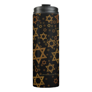Garrafa Térmica SlipperyJoe's Estrela de David temática de Hanukka