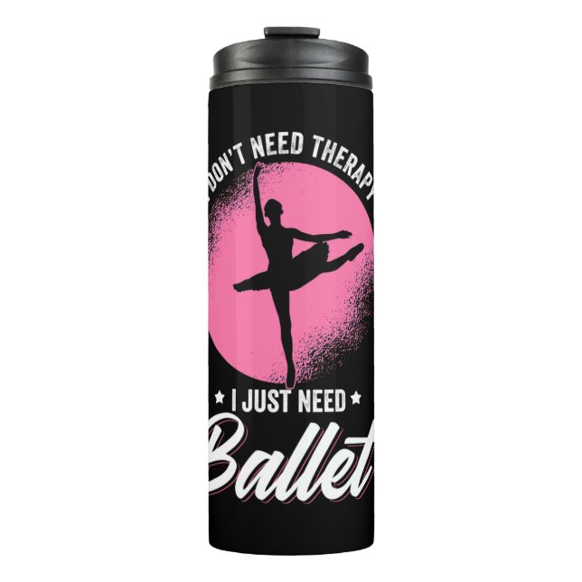 Garrafa Térmica Só preciso de dança de Balé (Frente)
