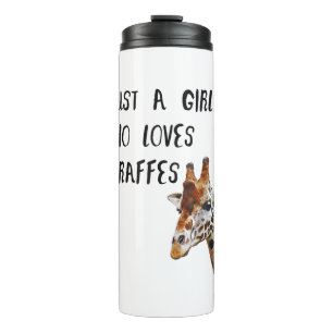 Garrafa Térmica Só Uma Menina Que Ama Girafas Bestiçadas