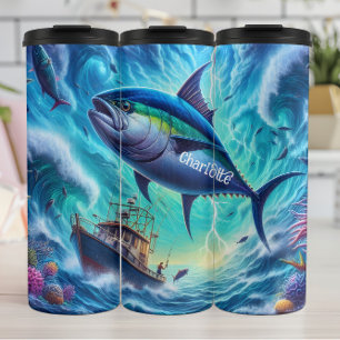 Garrafa Térmica Sobretensão do atum: Barco, Tempestade, Energia Oc